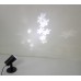 4W AC110V-240V White Snow Flake LED Christmas Projector Moving Ration Lamp with Spike and Base IP44